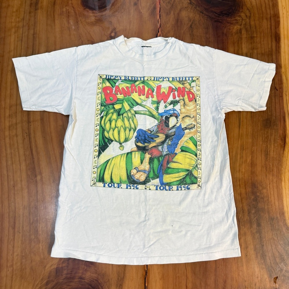 Vintage 1990 90s Tour T-Shirt M Brockum Jimmy Buffett Band Cotton Single BB17